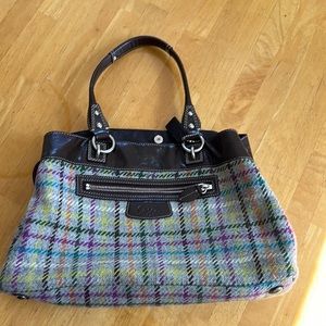 Coach tweed bag